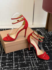 Uubags Gianvito Rossi Ankle Strap Sandal In Red 10cm  - 6