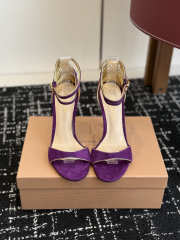 Uubags Gianvito Rossi Ankle Strap Sandal In Purple 10cm - 1