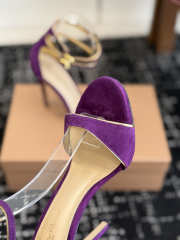 Uubags Gianvito Rossi Ankle Strap Sandal In Purple 10cm - 5