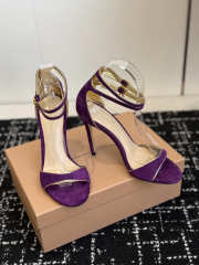 Uubags Gianvito Rossi Ankle Strap Sandal In Purple 10cm - 4