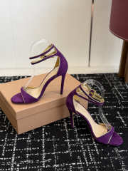 Uubags Gianvito Rossi Ankle Strap Sandal In Purple 10cm - 3