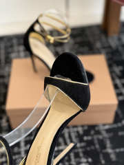 Uubags Gianvito Rossi Ankle Strap Sandal In Black 10cm - 6