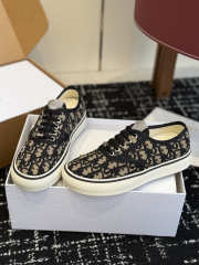 Uubags Dior Saltwind Sneaker Black/Beige Dior Oblique Jacquard 3.5cm - 5