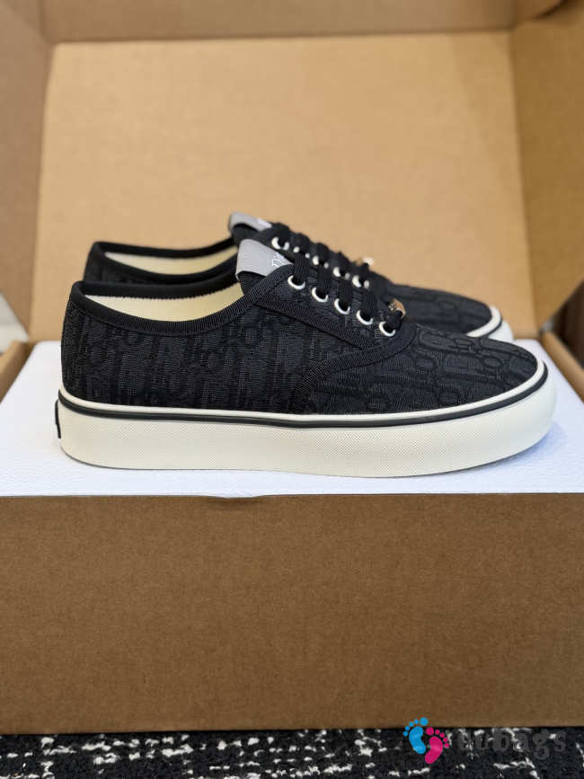 Uubags Dior Saltwind Sneaker Black Dior Oblique Jacquard 3.5cm - 1