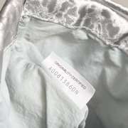 Uubags Bottega Veneta Small Dustbag Intrecciato Silver Lamina Satin Leather Pouch 21x16.6x1cm - 4