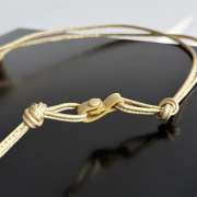 Uubags Bottega Veneta Small Dustbag Intrecciato Gold Lamina Satin Leather Pouch 21x16.6x1cm - 6