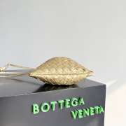 Uubags Bottega Veneta Small Dustbag Intrecciato Gold Lamina Satin Leather Pouch 21x16.6x1cm - 4