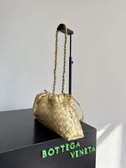 Uubags Bottega Veneta Large Dustbag Intrecciato Gold Lamina Satin Leather Pouch 33x19x8cm - 5