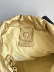 Uubags Bottega Veneta Large Dustbag Intrecciato Gold Lamina Satin Leather Pouch 33x19x8cm - 2