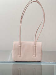 Uubags Chanel mini clutch with leather strap in light pink 17x4x12cm - 5
