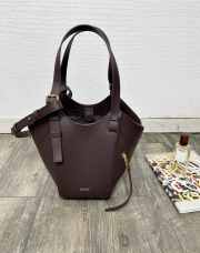 Uubags Loewe Hammock flip bag in dark chestnut classic calfskin 15x22.5x21cm - 6