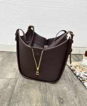 Uubags Loewe Hammock flip bag in dark chestnut classic calfskin 15x22.5x21cm - 4