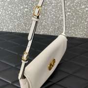 Uubags Valentino Garavani Vain Clutch Bag In White Shiny Calfskin 23.5x12x3cm - 2