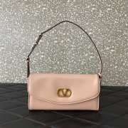 Uubags Valentino Garavani Vain Clutch Bag In Pink Shiny Calfskin 23.5x12x3cm - 1