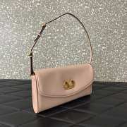 Uubags Valentino Garavani Vain Clutch Bag In Pink Shiny Calfskin 23.5x12x3cm - 5