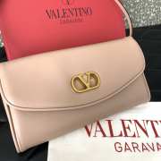 Uubags Valentino Garavani Vain Clutch Bag In Pink Shiny Calfskin 23.5x12x3cm - 4