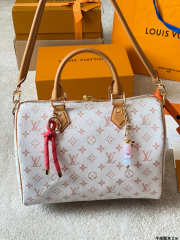 Uubags Louis Vuitton Speedy Soft 30 Lucky Monogram Dune/Pink Bag 30x21x17cm - 1