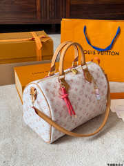 Uubags Louis Vuitton Speedy Soft 30 Lucky Monogram Dune/Pink Bag 30x21x17cm - 5