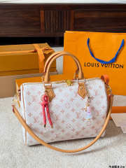 Uubags Louis Vuitton Speedy Soft 30 Lucky Monogram Dune/Pink Bag 30x21x17cm - 2