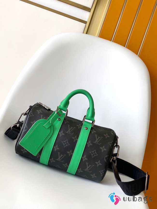 Uubags Louis Vuitton M25885 Keepall Bandoulière 25 Bag In Bamboo Green 25x15x11cm - 1