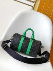 Uubags Louis Vuitton M25885 Keepall Bandoulière 25 Bag In Bamboo Green 25x15x11cm - 6