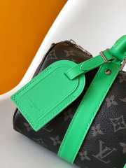 Uubags Louis Vuitton M25885 Keepall Bandoulière 25 Bag In Bamboo Green 25x15x11cm - 4
