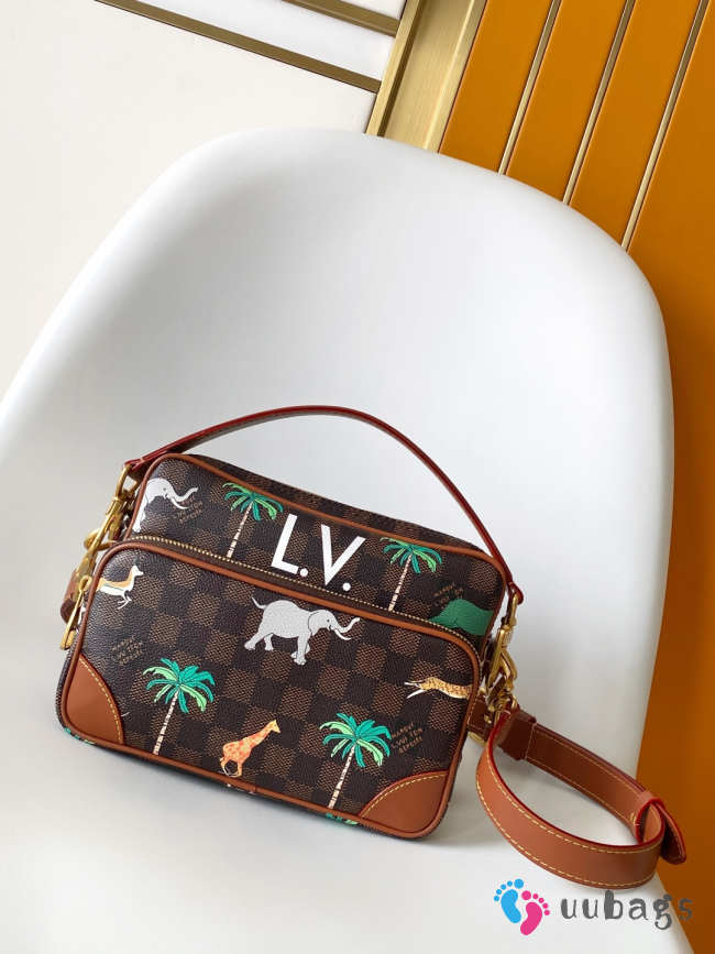 Uubags Louis Vuitton N40863 Nil x The Darjeeling Limited Bag Damier Heritage 25x17.5x11  - 1