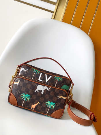 Uubags Louis Vuitton N40863 Nil x The Darjeeling Limited Bag Damier Heritage 25x17.5x11 