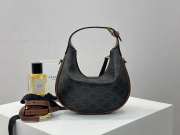 Uubags Teen Celine Lulu Bag In Tan Triomphe Canvas And Calfskin 21x24x5cm - 2