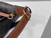 Uubags Teen Celine Lulu Bag In Tan Triomphe Canvas And Calfskin 21x24x5cm - 5