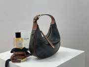 Uubags Teen Celine Lulu Bag In Tan Triomphe Canvas And Calfskin 21x24x5cm - 6