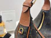 Uubags Teen Celine Lulu Bag In Tan Triomphe Canvas And Calfskin 21x24x5cm - 3