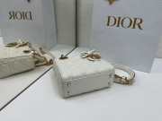 Uubags Mini Lady Dior Bag with Chain Latte Cannage Lambskin 17x15x7cm - 5