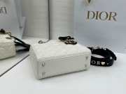 Uubags Small Lady Dior Bag with Chain Latte and Black Cannage Lambskin 20x18x8cm - 2