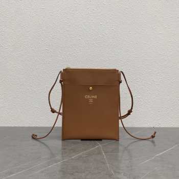 Uubags Celine Sharp Pouch In Tan Smooth Lambskin 19.5x24x1cm