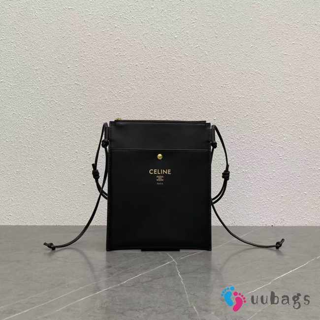 Uubags Celine Sharp Pouch In Black Smooth Lambskin 19.5x24x1cm - 1
