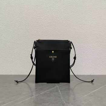 Uubags Celine Sharp Pouch In Black Smooth Lambskin 19.5x24x1cm