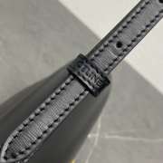 Uubags Celine Diane Triomphe Shoulder Bag Calfskin Leather Black 24x8x11.5cm - 5