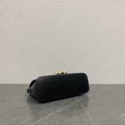 Uubags Celine Diane Triomphe Shoulder Bag Calfskin Leather Black 24x8x11.5cm - 4