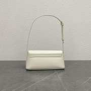 Uubags Celine Diane Triomphe Shoulder Bag Calfskin Leather White 24x8x11.5cm - 4