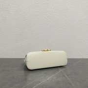 Uubags Celine Diane Triomphe Shoulder Bag Calfskin Leather White 24x8x11.5cm - 5