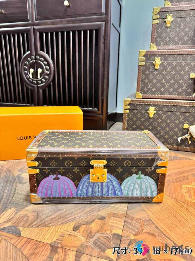 Uubags Louis Vuitton Monogram Pumpkin Coffret 8 Montres Watch Trunk 39x18x17cm - 1