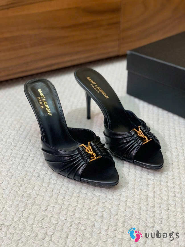 Uubags YSL Babylone mules in smooth leather 9cm - 1