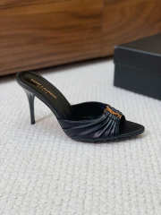 Uubags YSL Babylone mules in smooth leather 9cm - 6