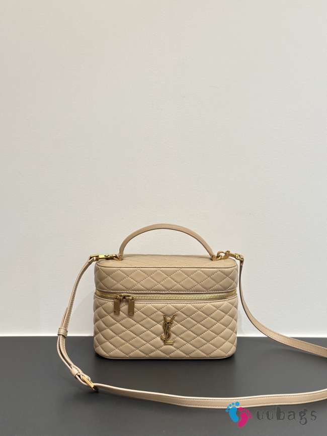 Uubags YSL Medium Gaby vanity bag in light beige lambskin 22.5x15x8cm - 1