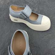 Uubags Marni grey nappa leather Mary Jane sneaker - 6