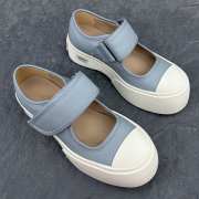 Uubags Marni grey nappa leather Mary Jane sneaker - 5