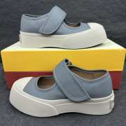 Uubags Marni grey nappa leather Mary Jane sneaker - 4