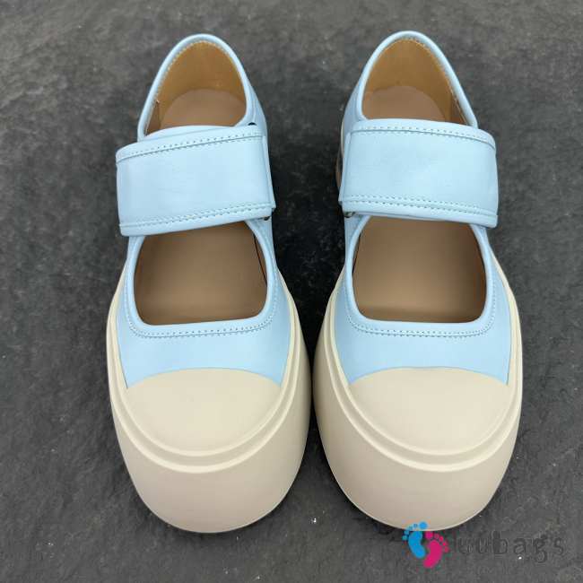 Uubags Marni blue nappa leather Mary Jane sneaker - 1
