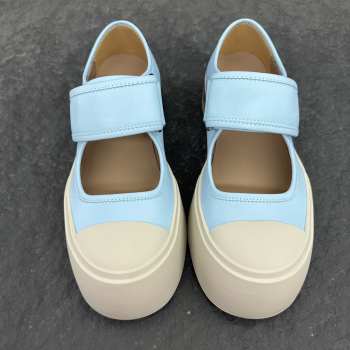 Uubags Marni blue nappa leather Mary Jane sneaker